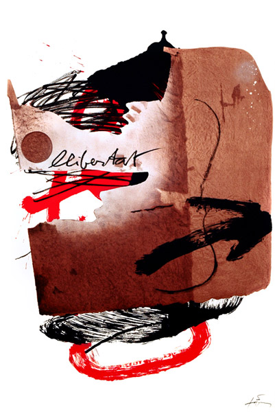 Antoni Tàpies (Spanish, b. 1923): Larger vertical lithographs